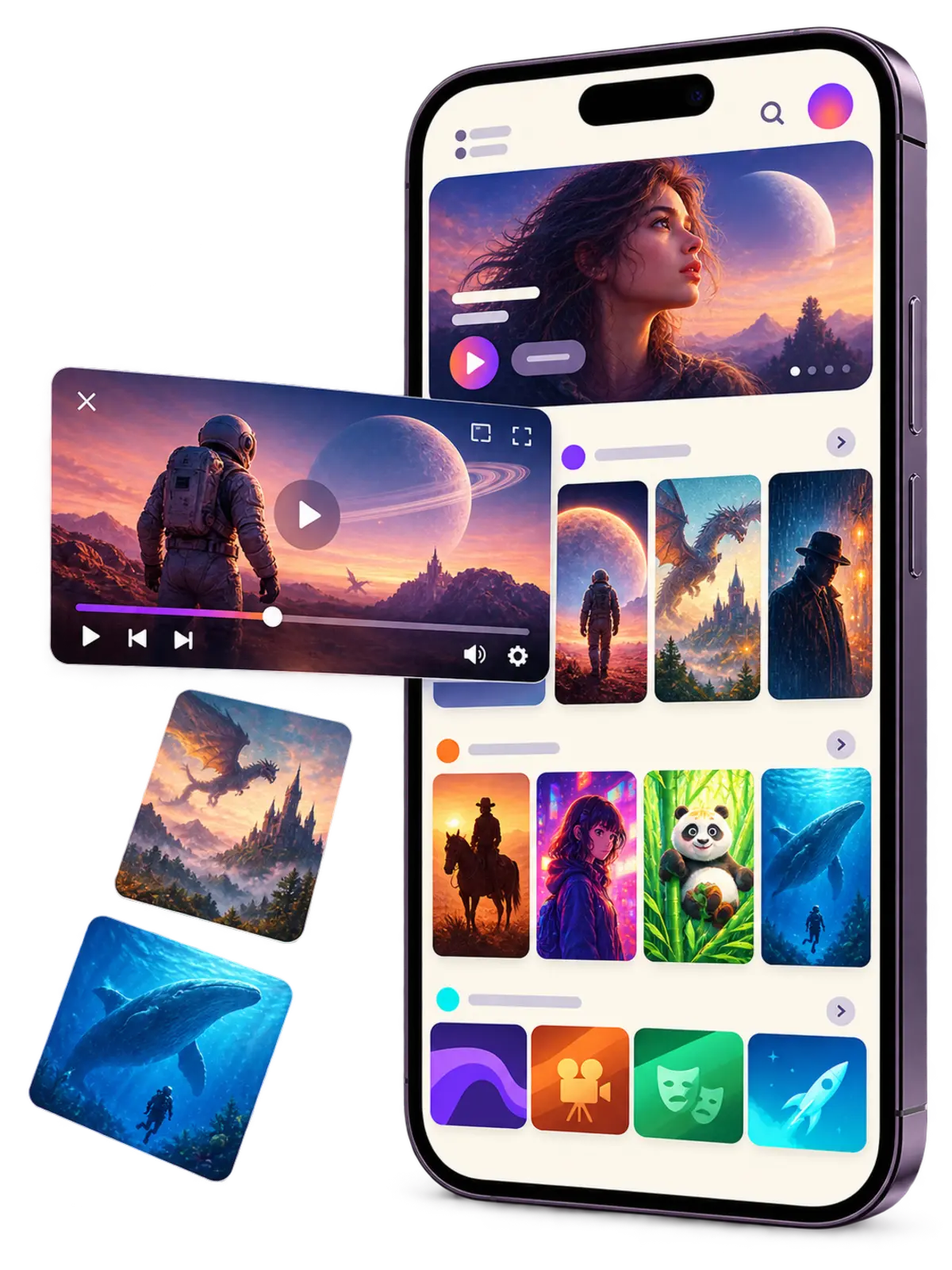 人人视频 APP 界面展示
